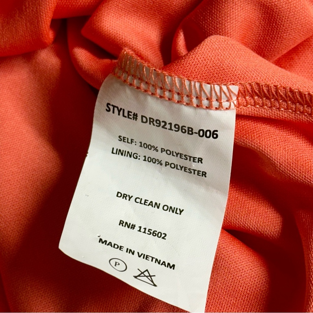 COPY - Lush Bright Orange Flowy Dress. NWT - Picture 8 of 8